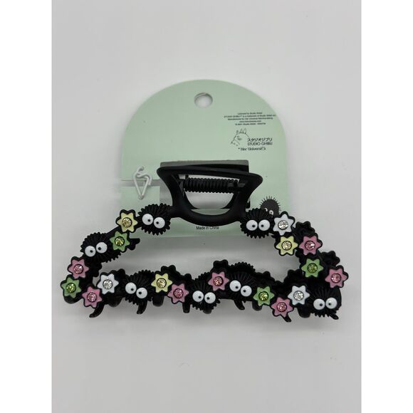 Studio Ghibli Spirited Away Soot Sprite Candy Rhinestone Claw Hair Clip - Picture 2 of 2
